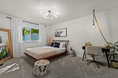 White Guesthouse with a Pool