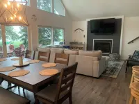 Waterfront retreat; open concept; remodeled; perfect for large families!