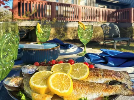 Riverfront Bliss- Private River Dock, Hot Tub & Two King rooms!