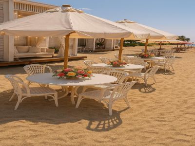 Beachfront Chalet in Porto Said with P Garden