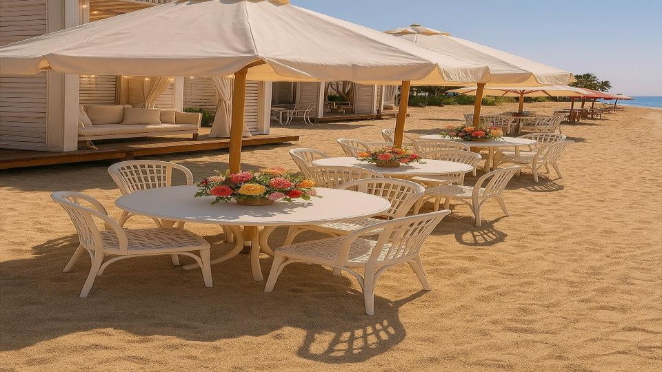 Beachfront Chalet in Porto Said with P Garden