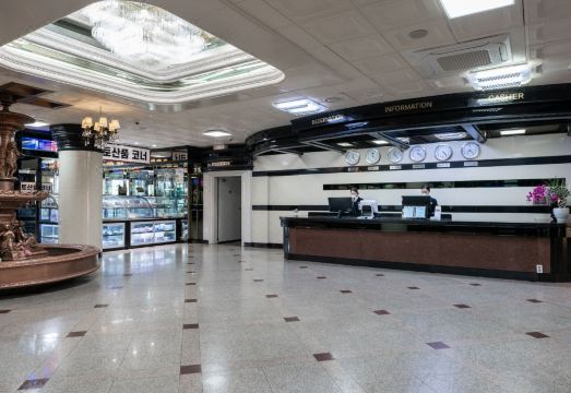 가야산 호텔 사우나 입구