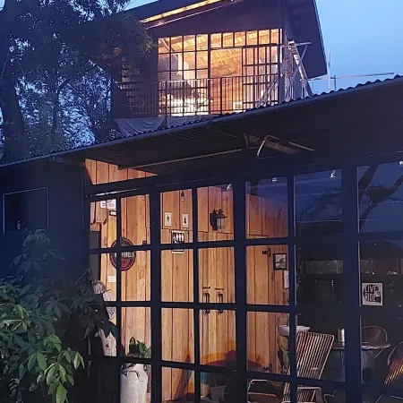 Sitting on stilts, Stuido Wow has spectacular volcano, lake & rain forest views!