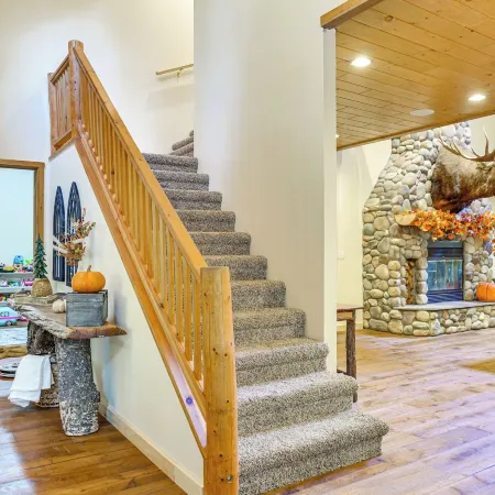 Private Deck and Fire Pit Adirondack Family Home