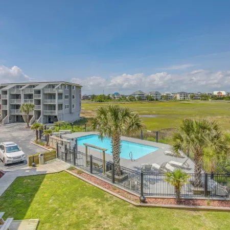 Ocean-View Balcony: Carolina Beach Condo!