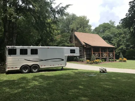 The Cabin at Flat Rock Farms - rustic charm on a beautiful former horse farm