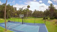 2-bedrooms 2-baths with PICKLE BALL, TENNIS, BATTING CAGE, BASKETBALL, & POOL.