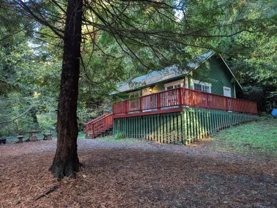 Perfect home base for all things "Redwoods Space to park boat. Dog friendly. Hotels near Redwood National Park