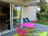 Studio in luxury residence with garden 10 minutes from Biarritz and beaches