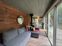 Container Cabin in the Catskills [Forest]