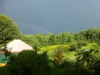 One-Of-A-Kind Yurt Surrounded by Waterfalls