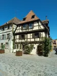 Half-timbered house of the 17th Century in the center of Bergheim, in the heart of the - WiFi
