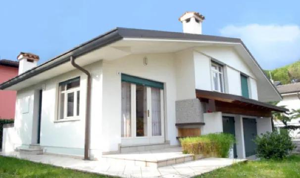 Villa with an Outdoor Fireplace