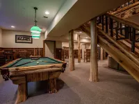 New Large Adirondack Lodge with Pond Waterfront and A/C Hotels in Webb