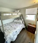 Waterfront Cabin on Camano Island with hot tub and outdoor patio.