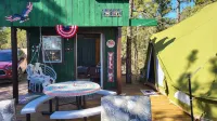 Eagle's Nest Cabin / Sibley4 Tent combo @EvansCliff hot tub canyon views