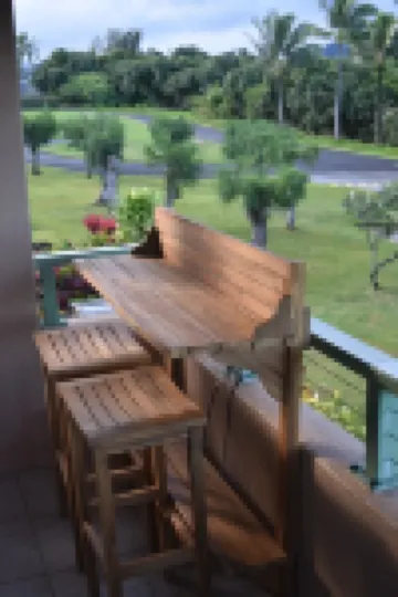 Beautiful, large studio with Mountain views from deck, beach access & A/C