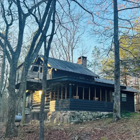 Fully restored cabin, 150 years old, nestled on Lookout Creek Farms