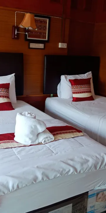 ห้องดีลักซ์เตียงแฝดพร้อมวิวแม่น้ำ