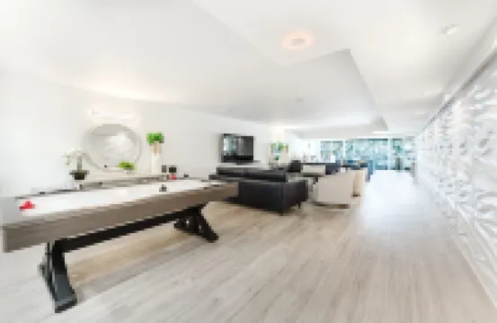 Waterfront Oasis 2BR/2BA with Pool, Gym, Balcony & Parking