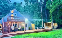 Private 5-acre Waterfront Retreat with Main & Guest House & BBQ Shed