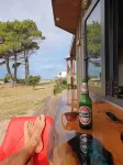 The Pirate's Rest, a tiny home by the beach.