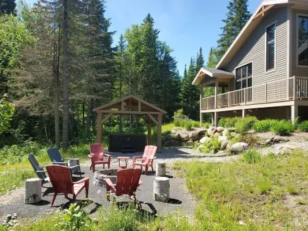 Rustic chic chalet in the forest