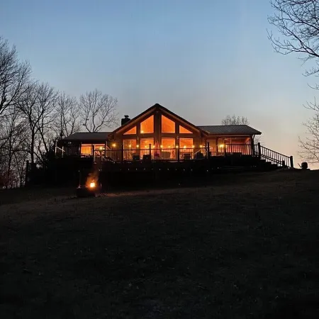 Secluded and remote cabin on the White River
