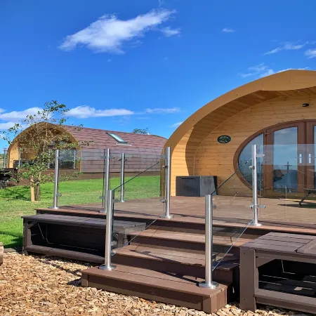 Glamping Pod in Yorkshire Wolds Countryside