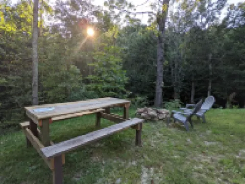 Cabin surrounded by Wayne National Forest and the Baileys Trail System