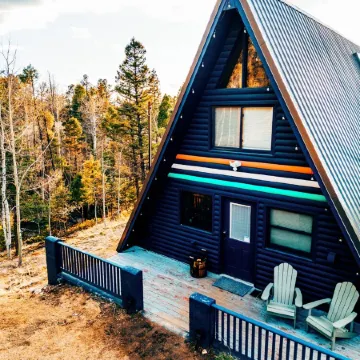 Indigo //Aframe- Hot Tub- Views!