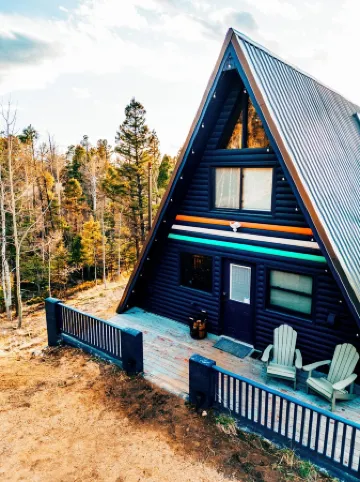 Indigo //Aframe- Hot Tub- Views!