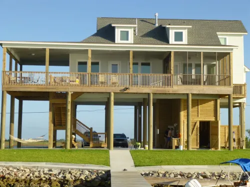 4 3.5 Bayside 2 King Masters, A+ Sunset, Pier Fishing Light,Huge Cover Porch - อ่างจากุชชี่