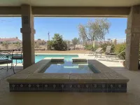 Large heated pool and hot tub! 2 King Rooms. Lake View!