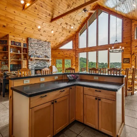 Lakefront Cabin with Stunning Mountain Views, Sleeps 6, on Douglas Lake