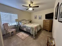 Cozy pet friendly house with a great outdoor space, and fully stocked kitchen.