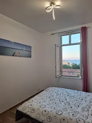 Toulon, Mourillon, T3 vue mer Avec Garage