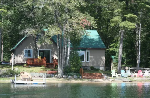 Wonderful house on sandy beach, sports lake close to golf, bike/snowmobile trail