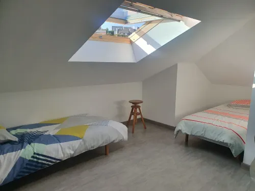 Beachfront apartment with balcony 50 m from the beach