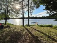 Cabin on Crystal Lake located on the Three Lakes Chain of Lakes