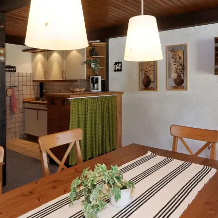 Wooden Chalet with Terrace Near Swimming Lake