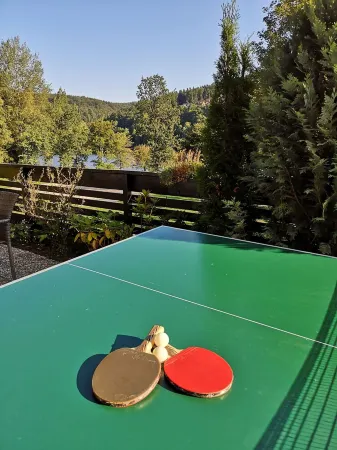 Lake keeper's house, unique, direct location on the shore of Lake Kronenburg, sauna