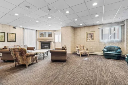 Pool/Patio/ & Private Balcony in Downtown Edmonton, Private Parisian Condo