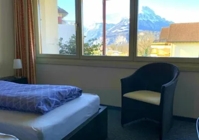 Private studio with alps view FREE pool/sauna at Swiss Holiday Park + parking Hotels in 