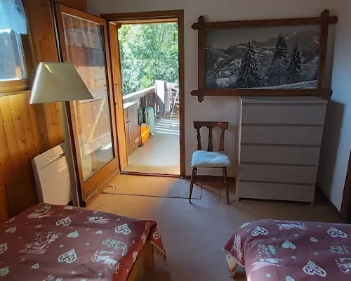 Two-room apartment with Mont Blanc view 孔布盧住宿飯店
