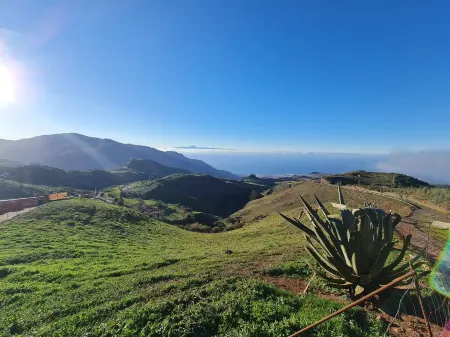 Los Andenes Falcon (cave house in the surroundings of Risco Caido, UNESCO heritage)
