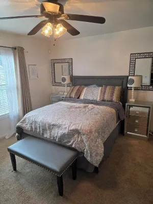 3-bedroom house in tranquil Baldwin with AC, WiFi. Enjoy a peaceful getaway.