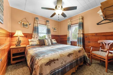 Rustic charm/Cozy comfort-1-bedroom cabin/Ozark view nestled by Bull Shoals Lake