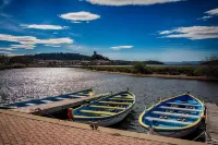 Studio Gruissan plage wifi piscine, clim, parking, équipée 4 pers, RDC, terrasse sud