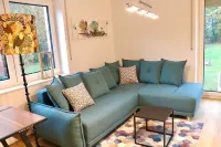 Wohnzim, Schlafzim, Badzim, Küche und Balkon, Smart TV Free Wifiparkingcoffee Hotels in Meppen